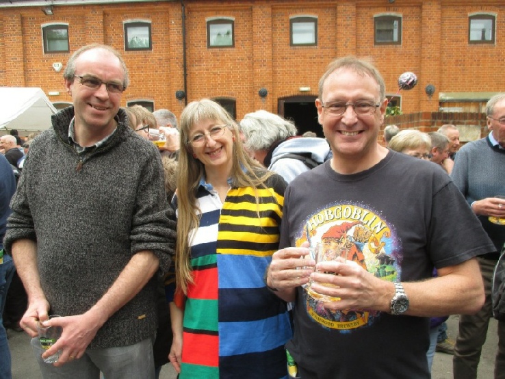 Chris, Gill & Andy at the Farnham Beerex 2017